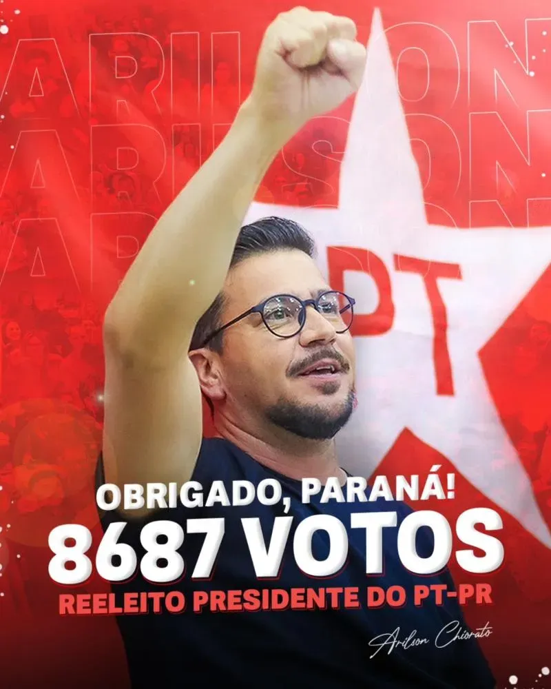 Arilson Chiorato é reeleito presidente estadual do PT-PR
