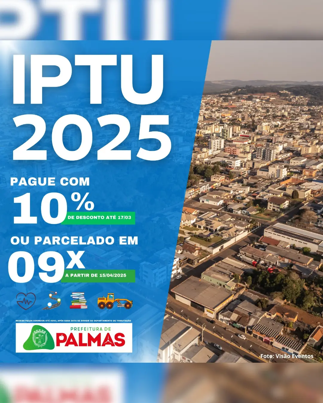 Carnês do IPTU e TFF de 2025 começaram a ser entregues na segunda