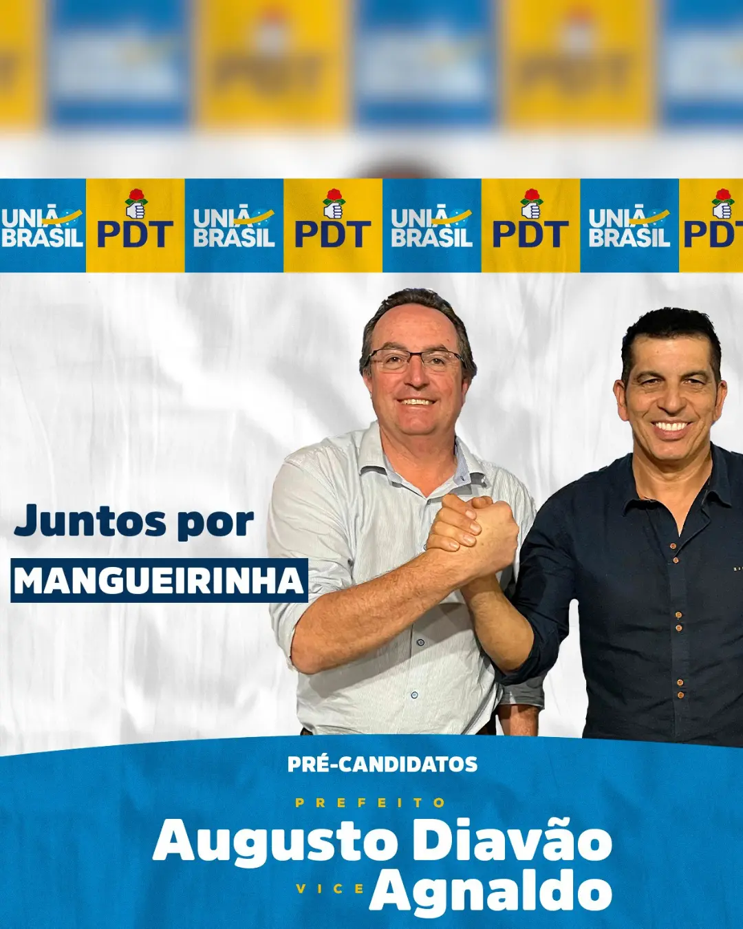 Coligação formada por UB, PL e PDT lançou Diavão e Oliveira pré-candidatos ao Executivo 