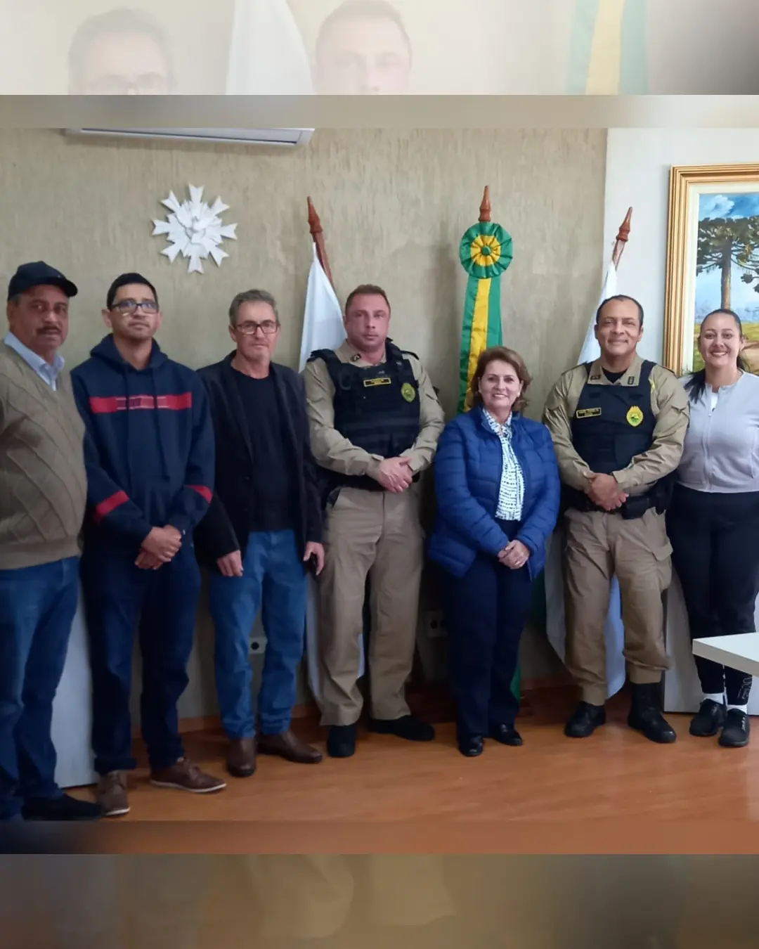Comandante do 5º Comando Regional da Polícia Militar se reuniu com a Prefeita de CDS