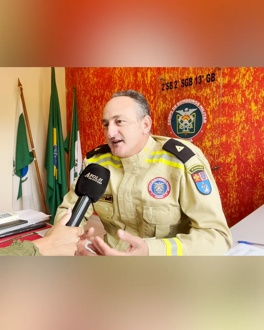 Comandante do Corpo de Bombeiros de Palmas orienta população sobre algumas questões