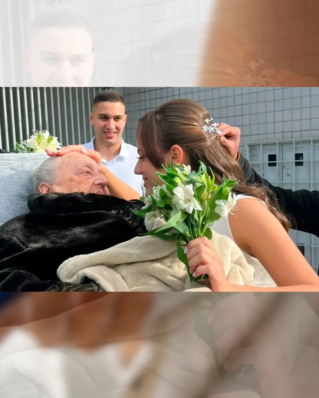 Paciente de 92 anos assiste ao casamento da neta em UTI móvel em Curitiba e história emociona