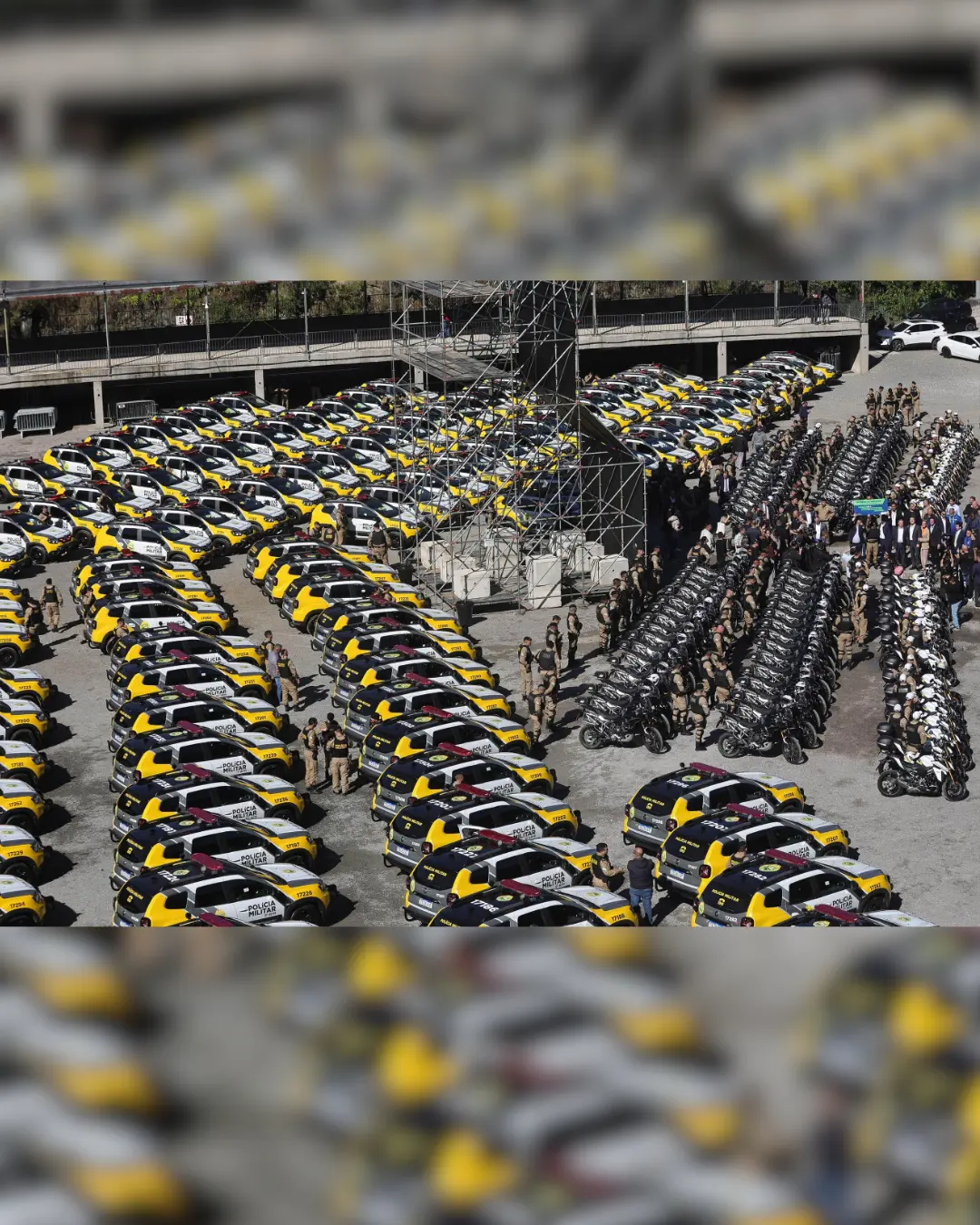 Paraná reforça segurança com R$ 63 milhões: 431 viaturas são entregues à PMPR