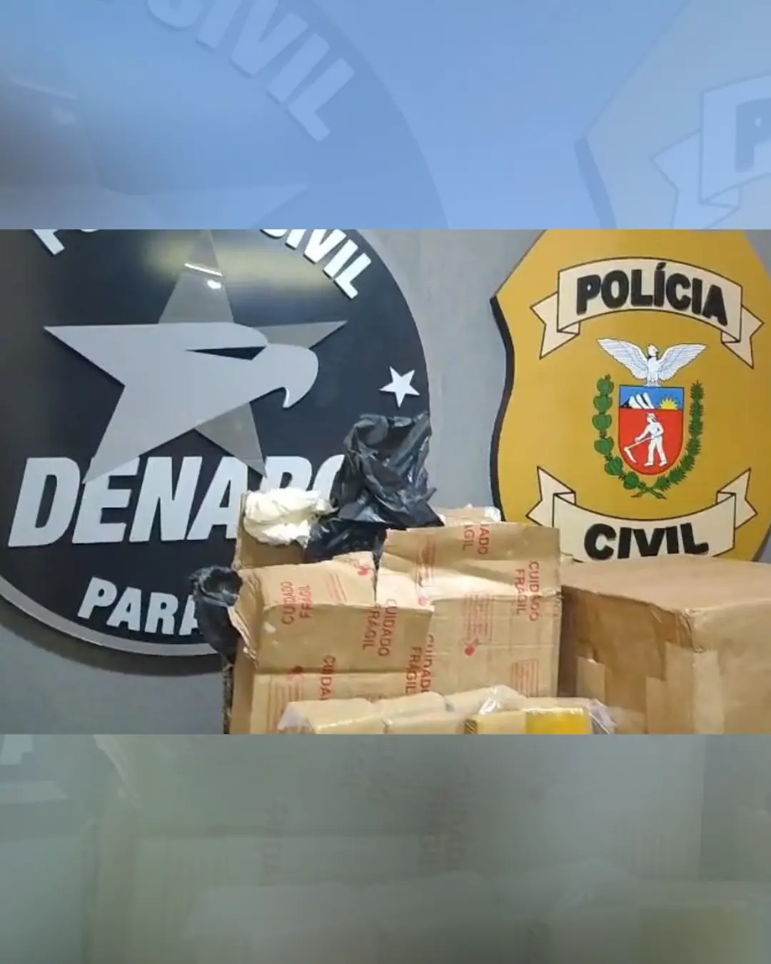 Polícia apreende 807 kg de maconha escondidos em carga de farinha em São Miguel do Iguaçu