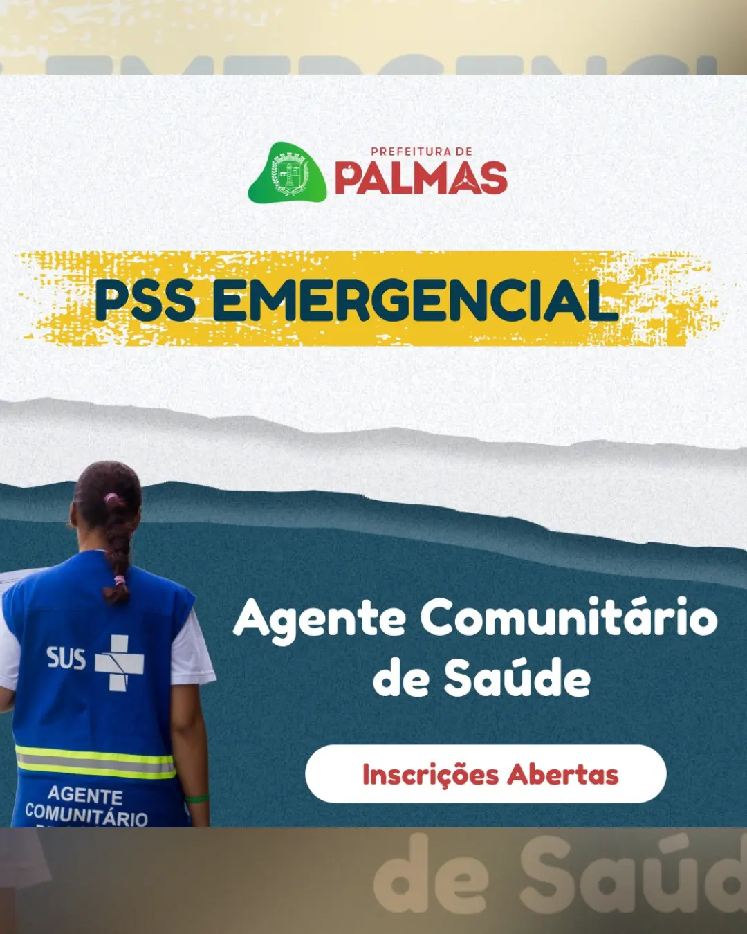 Prefeitura de Palmas abre vagas para agente comunitário de saúde