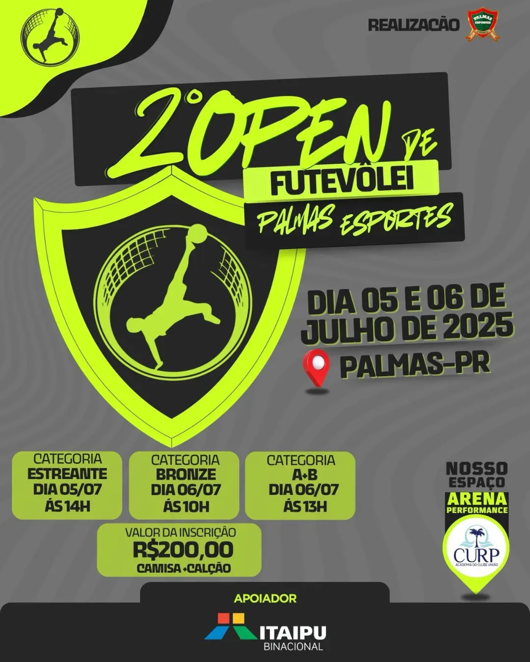 2º Open de Futevôlei irá movimentar Palmas