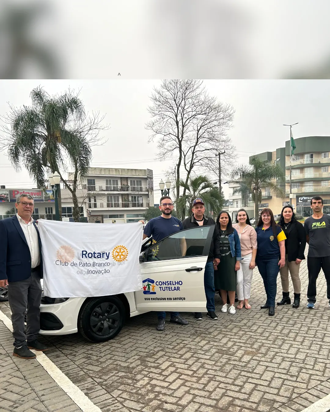 Rotary Club de Pato Branco fez doação de veículo e computadores ao Conselho Tutelar de Palmas