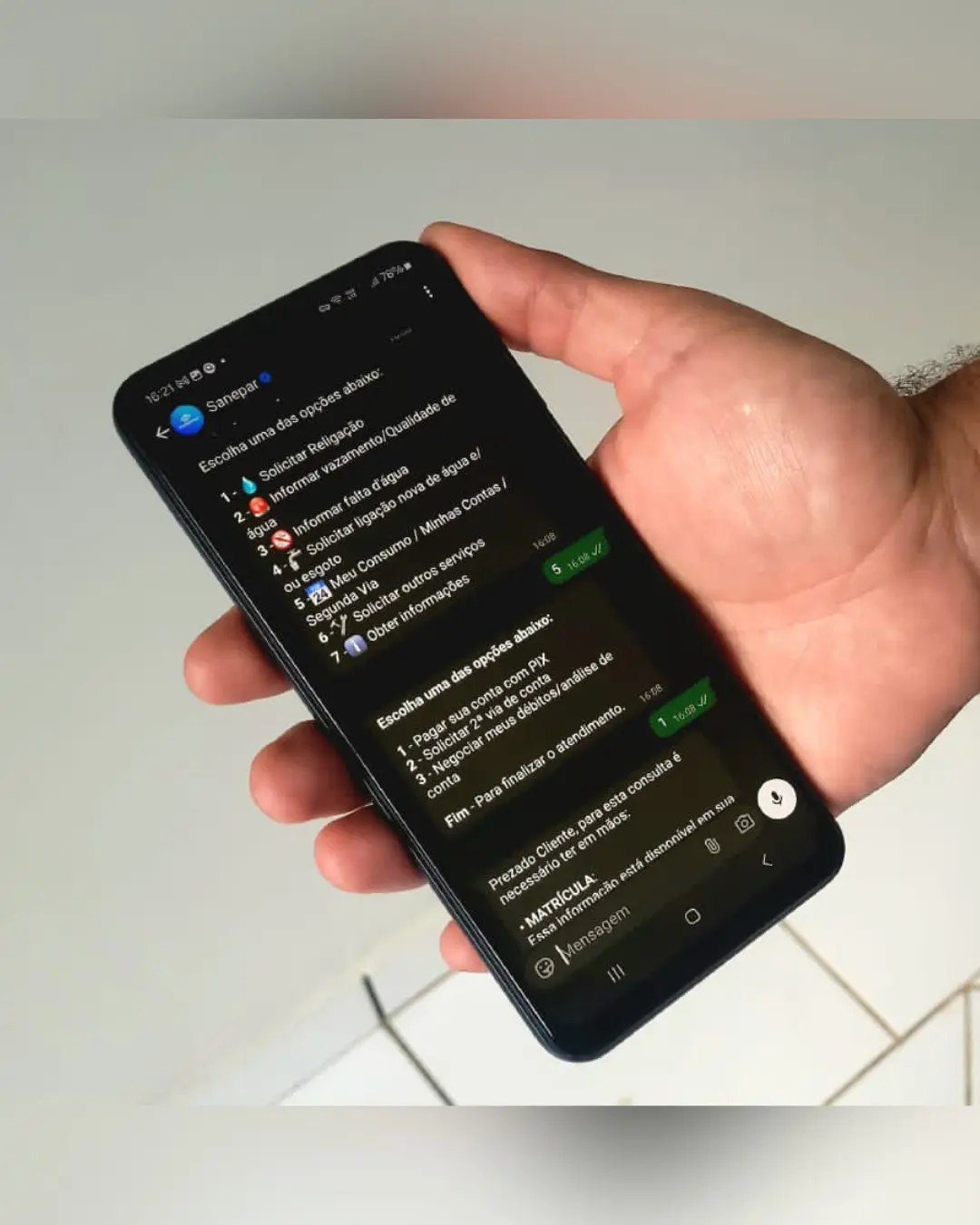 Sanepar testa pagamento via WhatsApp integrado ao sistema Open Finance
