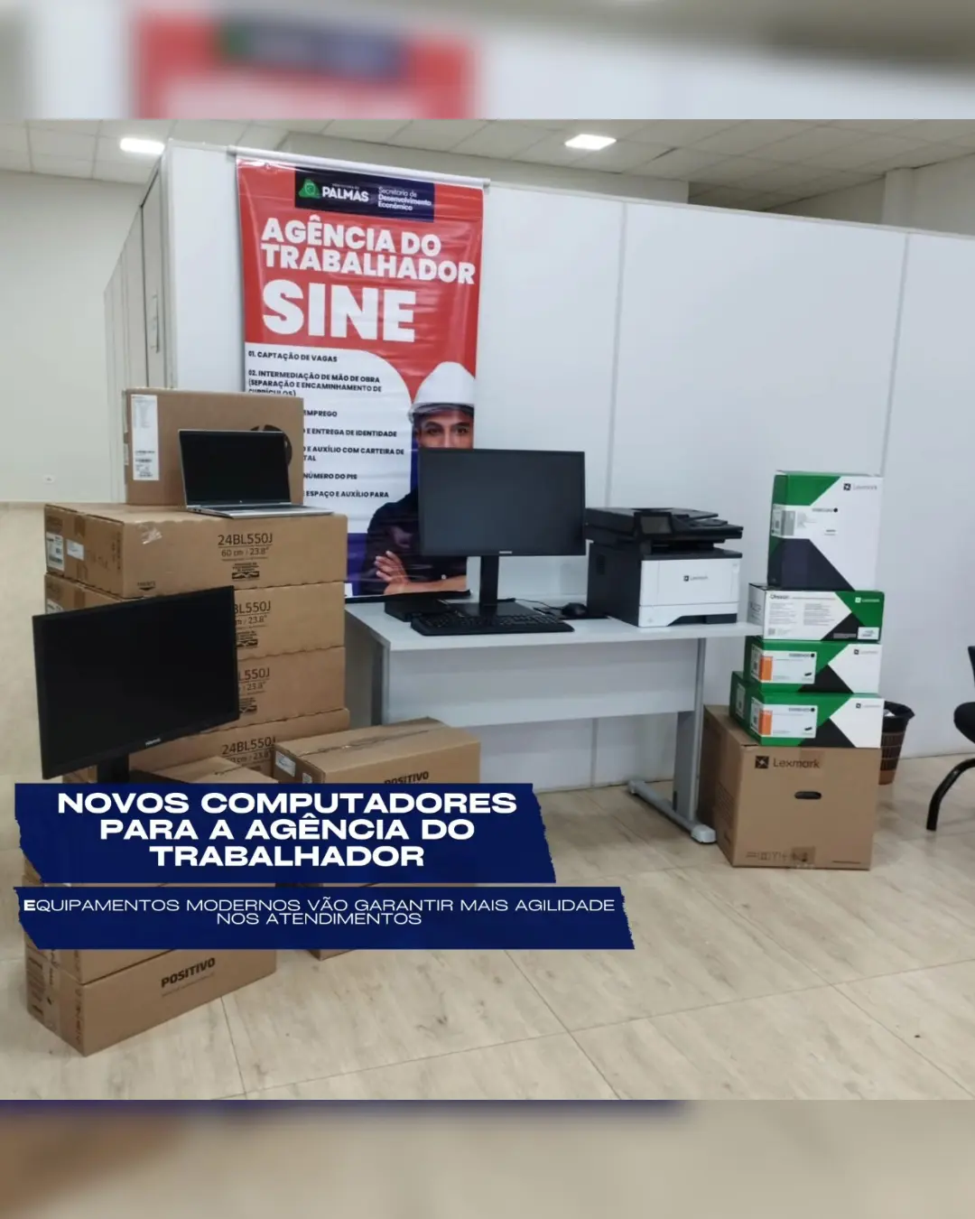 Secretaria de Desenvolvimento Econômico recebe novos equipamentos para melhorar atendimento em Palmas