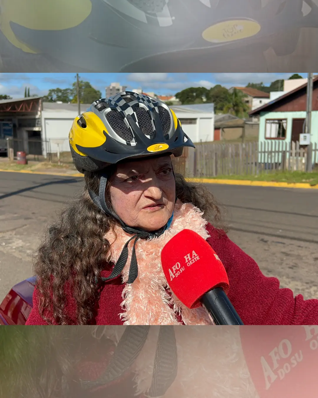 Septuagenária palmense conduz triciclo pelas ruas de Palmas