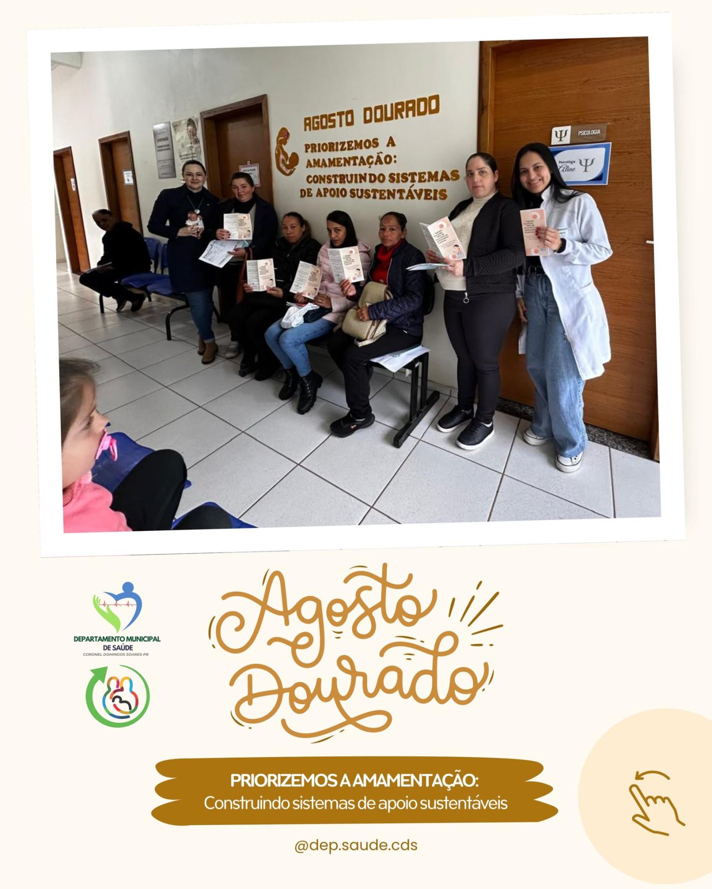 Departamento da Saúde de CDS orienta sobre a importância do aleitamento materno