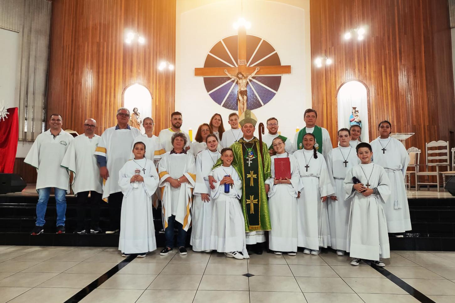 Dom Edgar realiza Visita Pastoral à Paróquia Cristo Rei em Francisco Beltrão