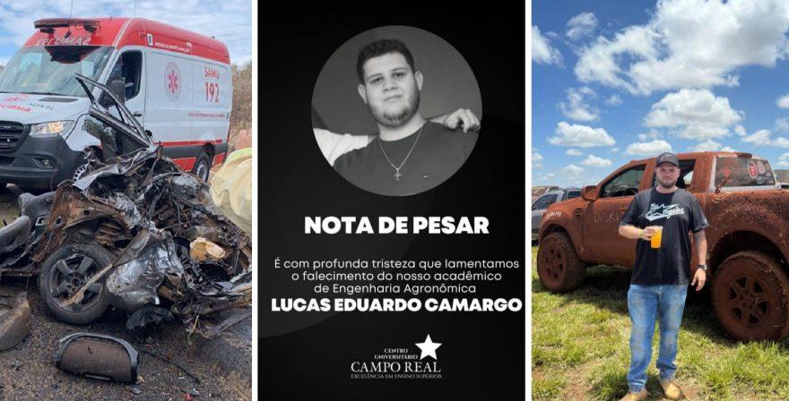Jovens Lucas Camargo e Henrique Ferreira, de 22 e 25 anos, são as vítimas do grave acidente na PR-170