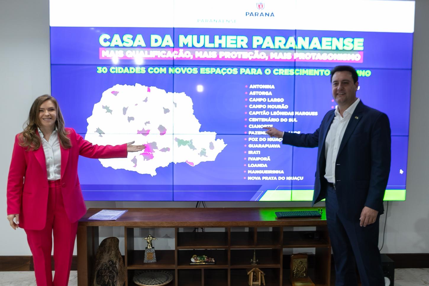 Paraná investe R$ 64,5 milhões para construir Casas da Mulher Paranaense em 30 cidades