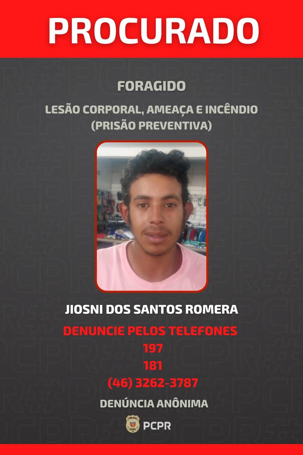 Polícia procura foragido por vários crimes