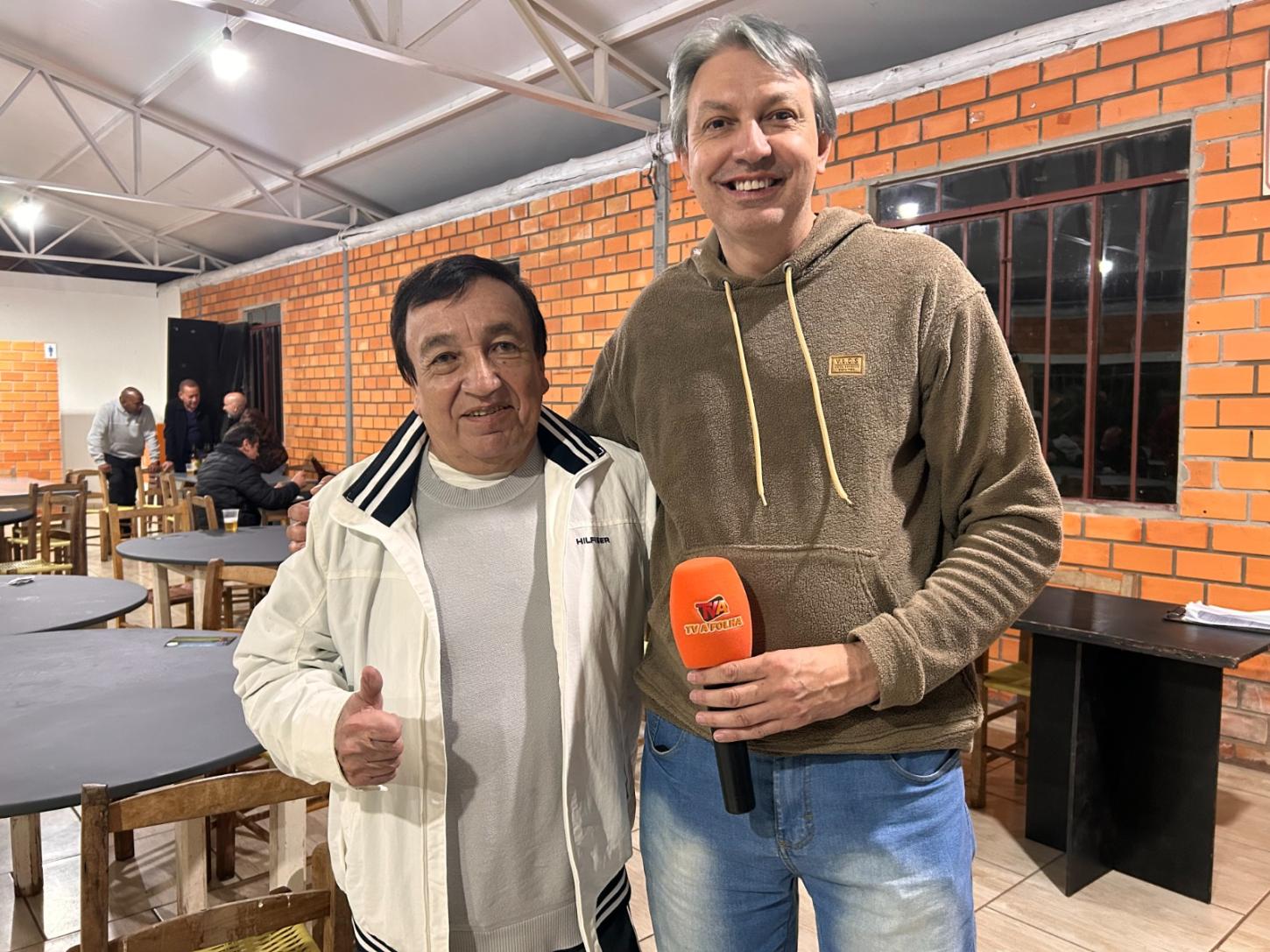 Ex-presidente, José de Augustinho Hilário (Zezinho),  entrevistado pelo jornalista, Paulo Bannake