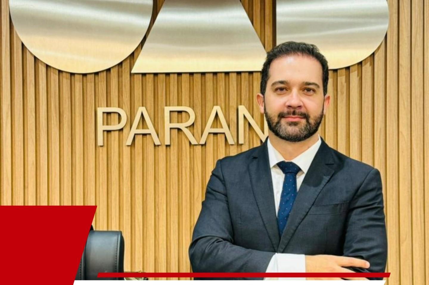 OAB/PR nomeia presidente da OAB Palmas para consultorias estratégicas em Direito Empresarial e Tributário