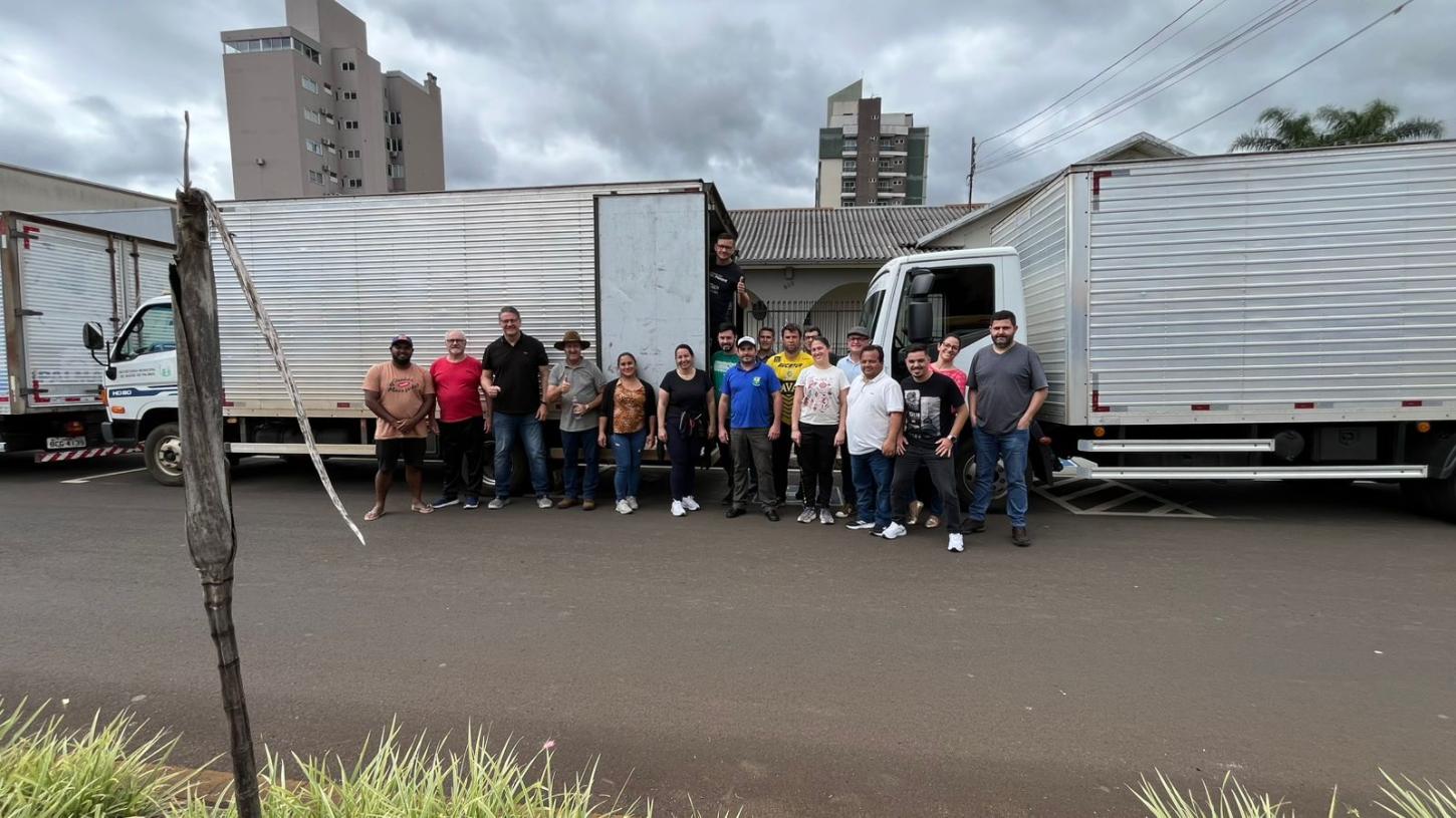 Palmas entrega quase 15 mil quilos de doações em Rio Bonito do Iguaçu