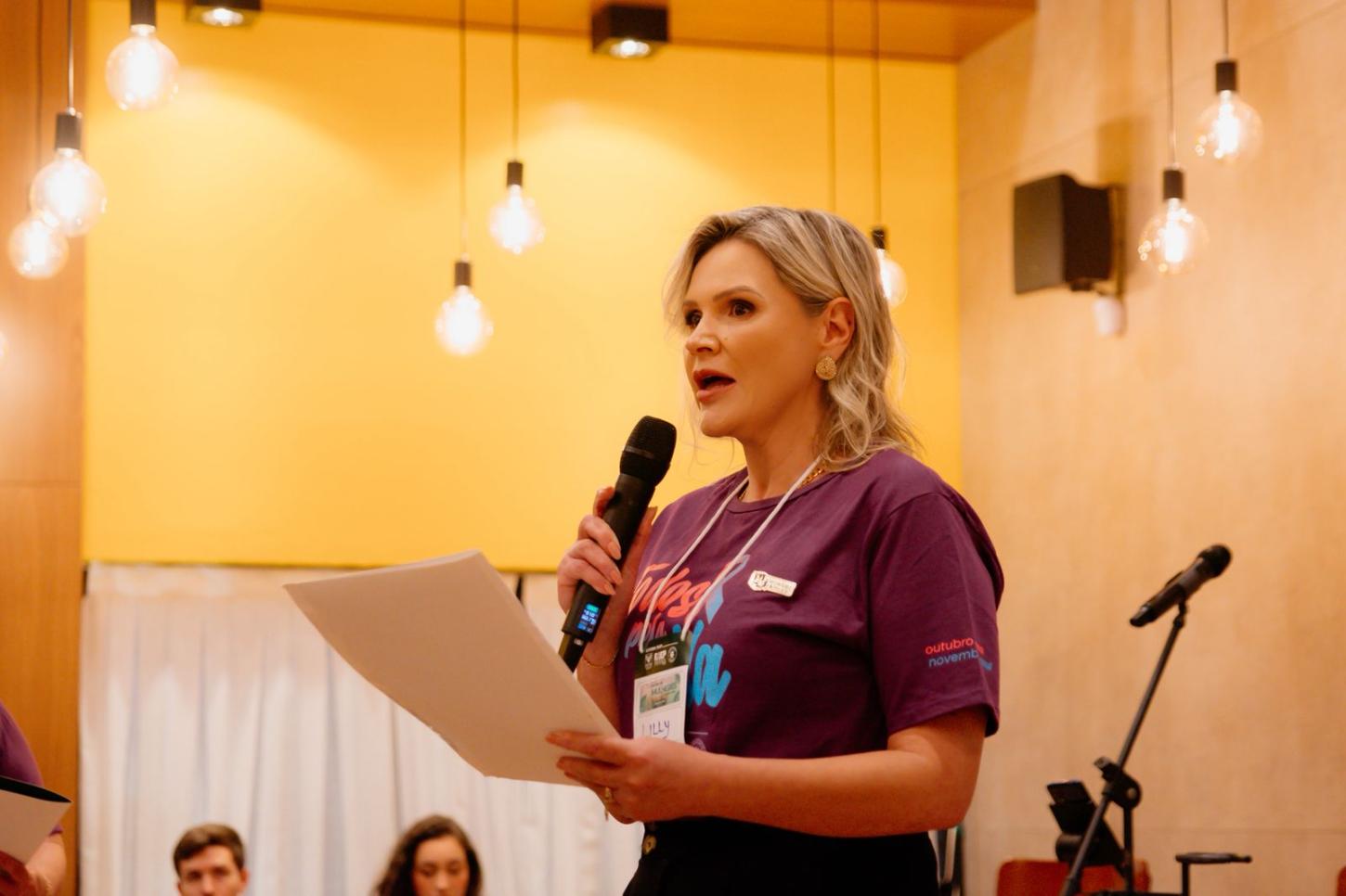 Coordenadora da Comissão das Mulheres e integrante da diretoria do Sindicato Rural, Lilian Maria de Souza Débas