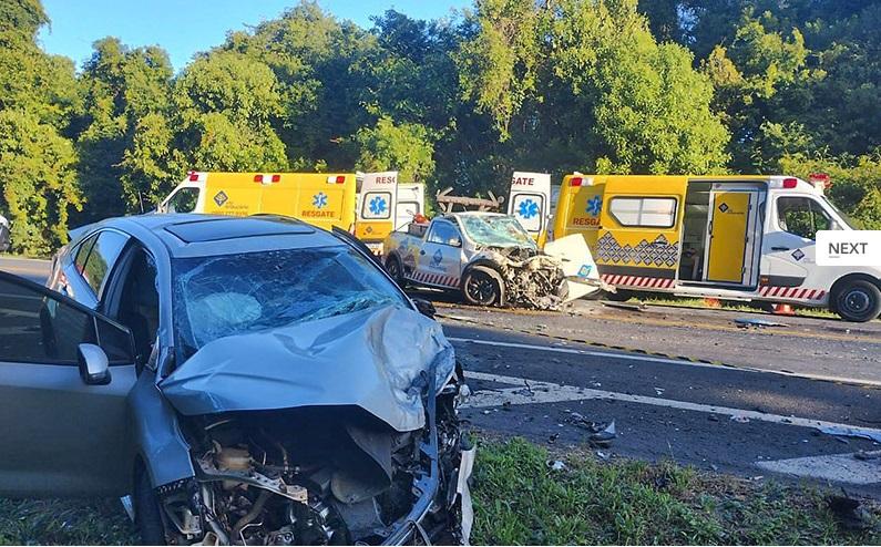 Prefeito de Honório Serpa sofre acidente na BR-277 no município de Palmeira