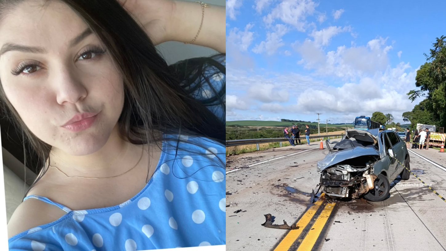 Veículo bate frontalmente na PRC-280 e condutora morre no local 