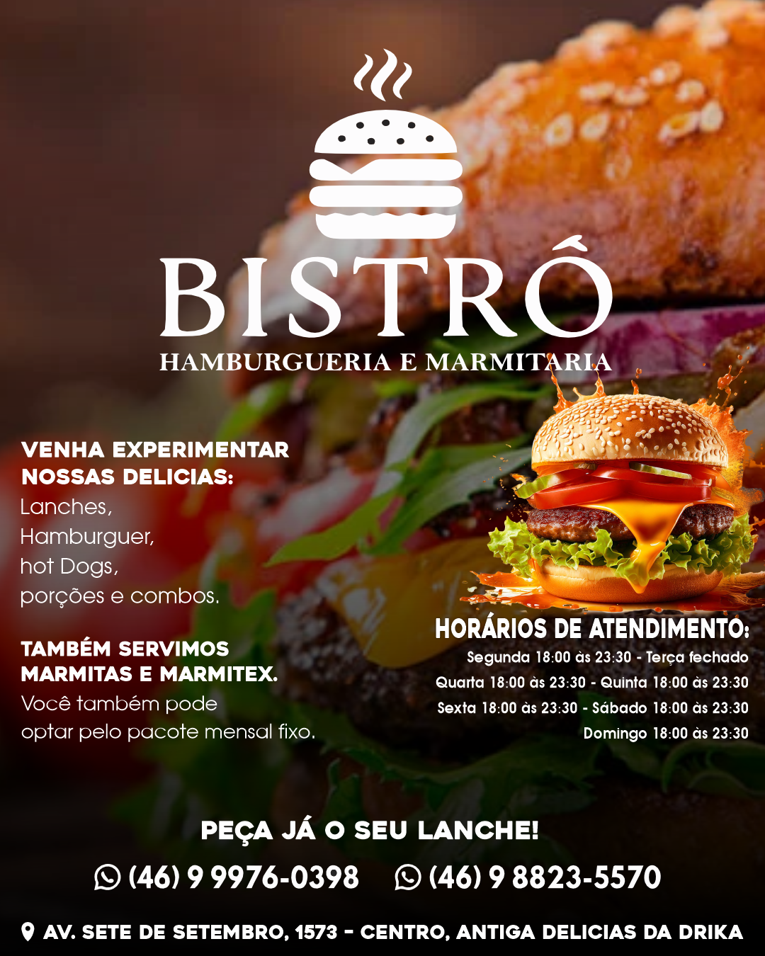 BISTRÔ HAMBURGUERIA E MARMITARIA