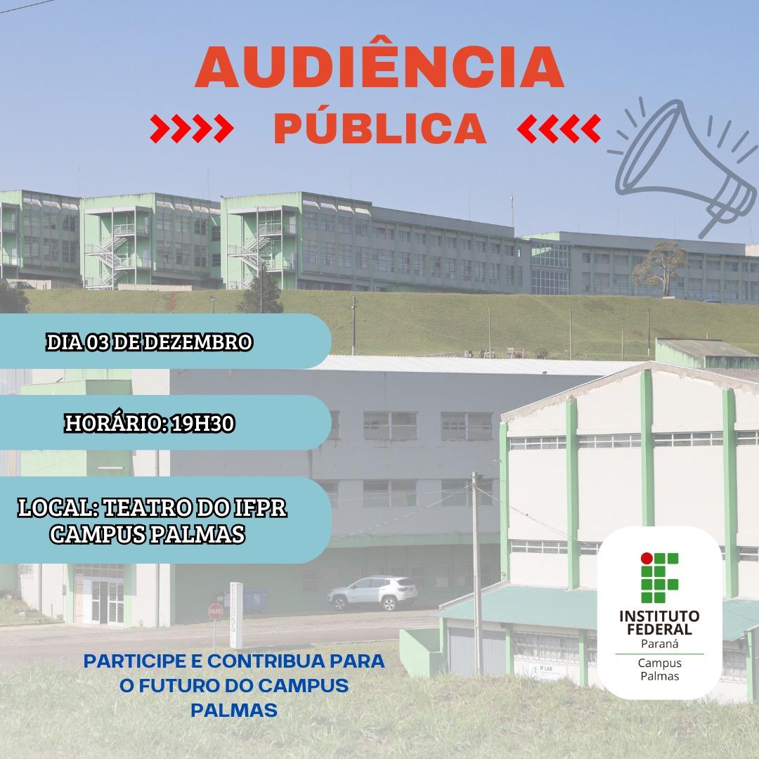 CONVITE – AUDIÊNCIA PÚBLICA