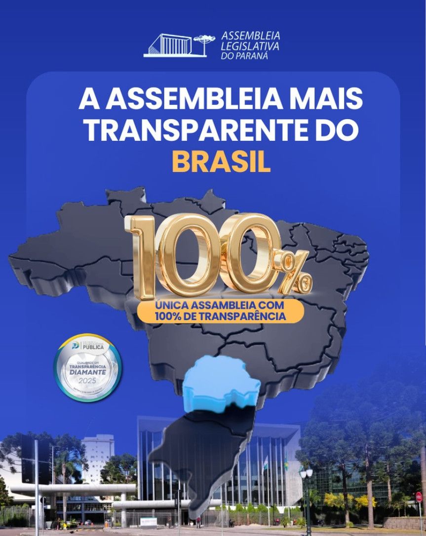 Ferramentas de acessibilidade e dados abertos impulsionaram a Assembleia Legislativa do Paraná ao índice de 100% em transparência