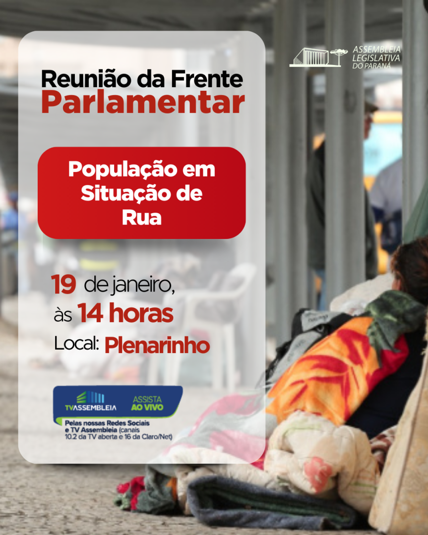 Assembleia Legislativa promove debate sobre internações involuntárias de pessoas em situação de rua
