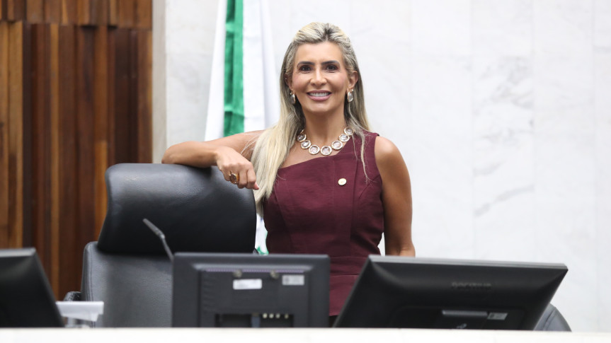 Deputada Flávia Francischini (União) assume interinamente a presidência da Assembleia Legislativa do Paraná