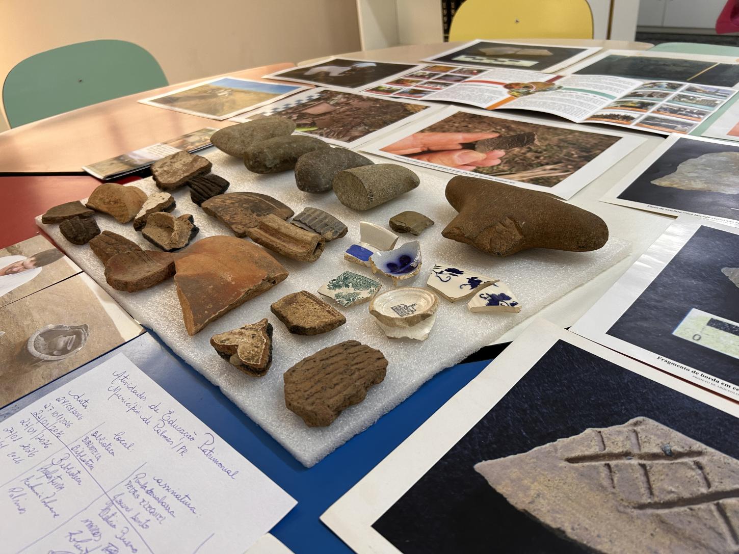 Palmas recebeu amostras de objetos encontrados em campos arqueológicos da região