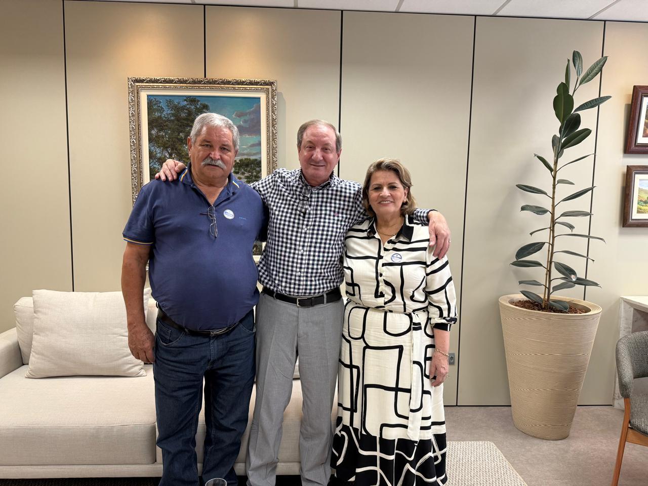 Com o conselheiro do TCE-PR, Augustinho Zucchi