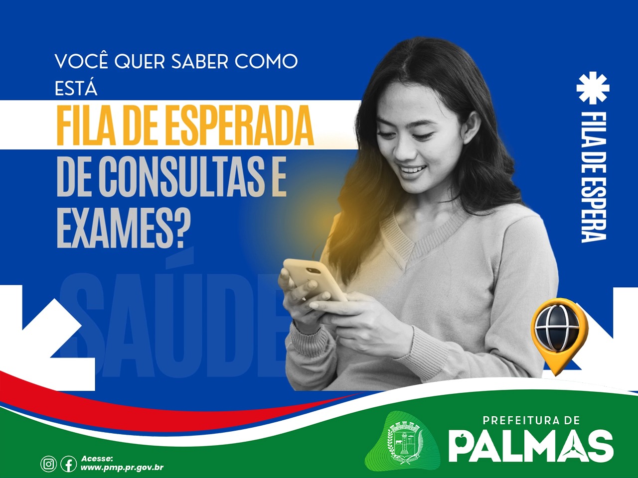 Prefeitura de Palmas divulga vÃ­deo que ensina populaÃ§Ã£o a consultar fila de exames e consultas do SUS