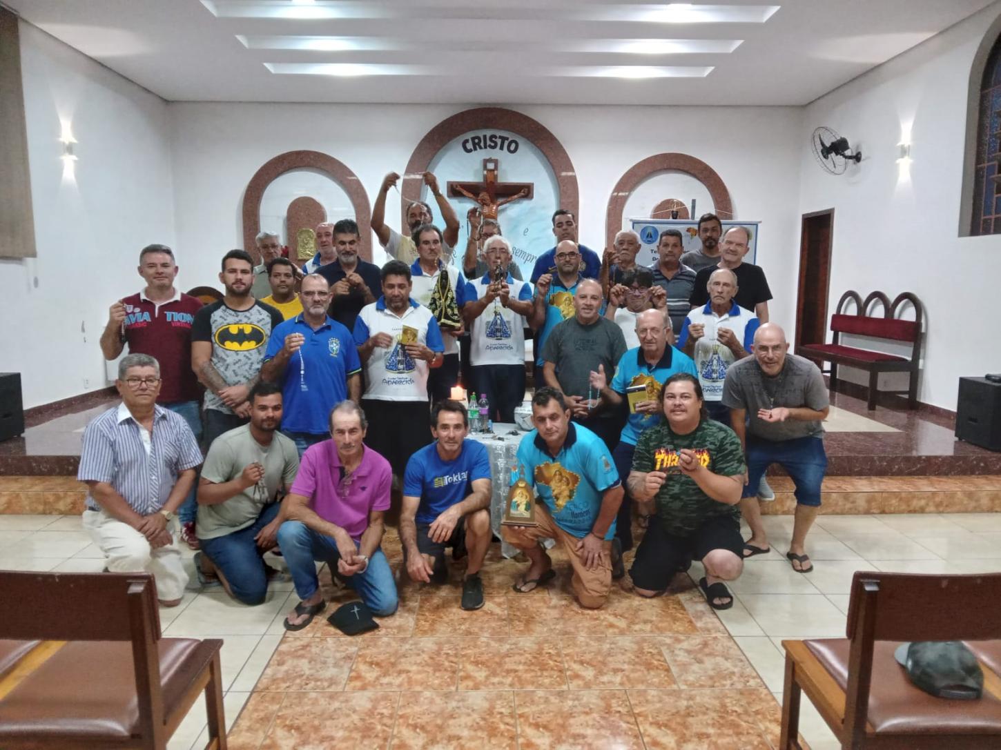 Terço dos Homens da Paróquia Nossa Senhora Aparecida completou 11 anos