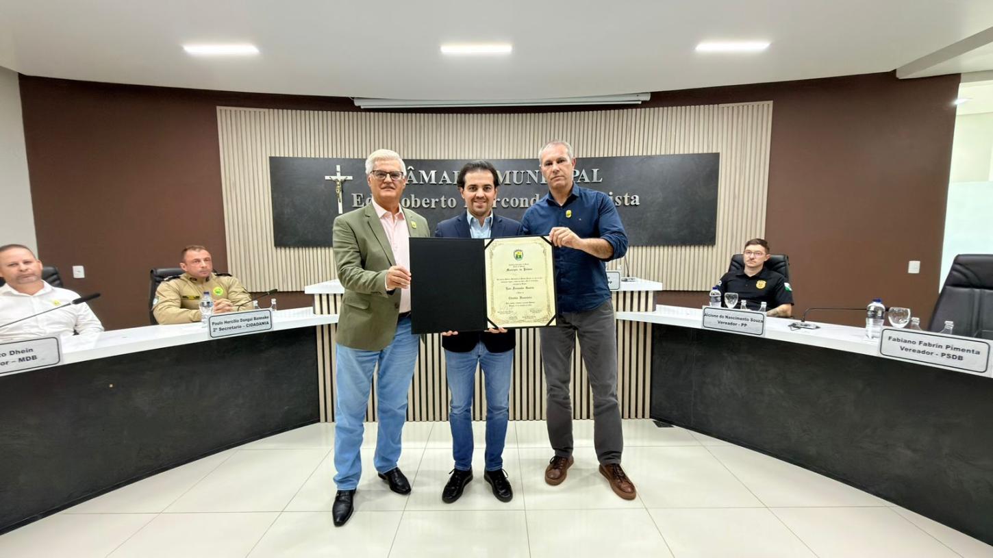 Deputado Guerra recebe título de Cidadão Honorário de Palmas