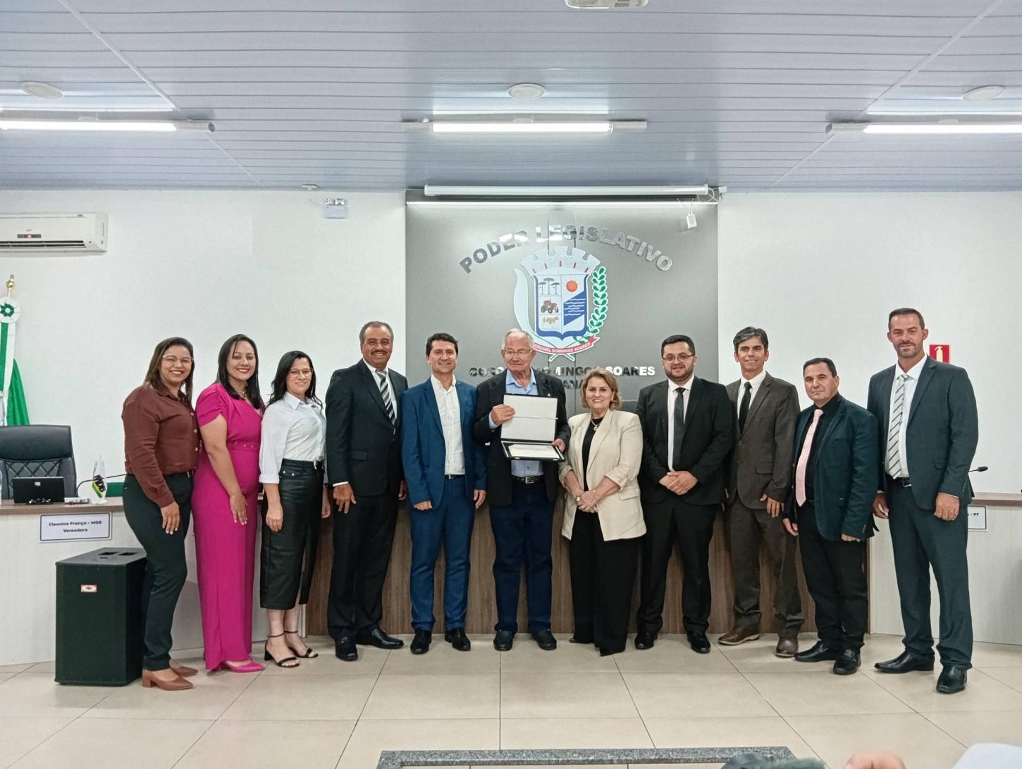 Ex-vereador Adão Nunes é Cidadão Honorário de CDS