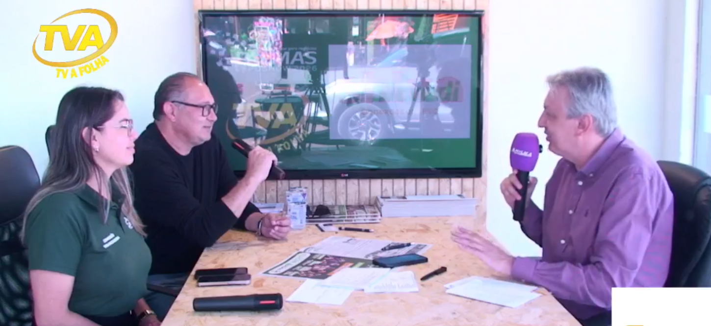 TV A Folha e Jornal A Folha do Sudoeste levaram a informação na Palmas Expo Show