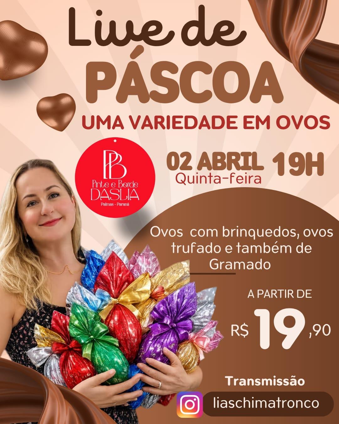 🐰✨ Vem aí a Live de Páscoa da Pinte e Borde! ✨🍫