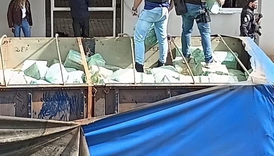 Policiais apreenderam toneladas de maconha em Palmas 