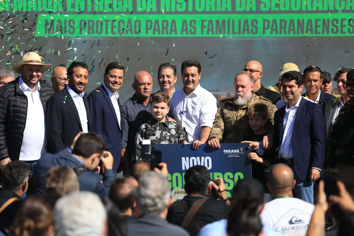 R$ 338 milhões: Ratinho Junior anuncia maior investimento da história em segurança pública