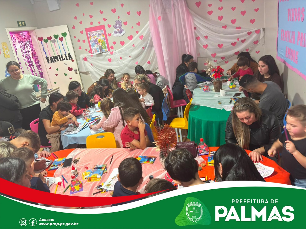 Dia da Família fortalece vínculos entre escola e comunidade no CMEI Primo Amore