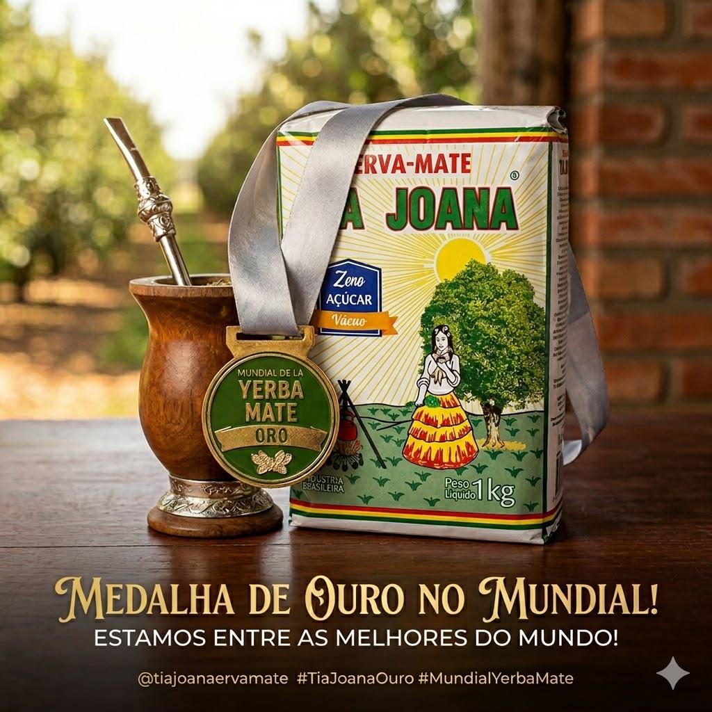 Erva-mate Tia Joana foi Ouro e Prata no 1º Mundial da Erva-Mate em Buenos Aires