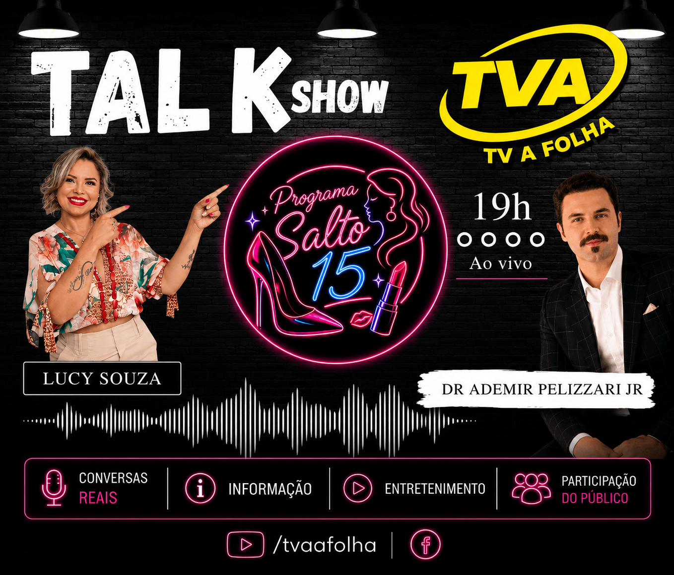Hoje às 19h na sua TV A FOLHA