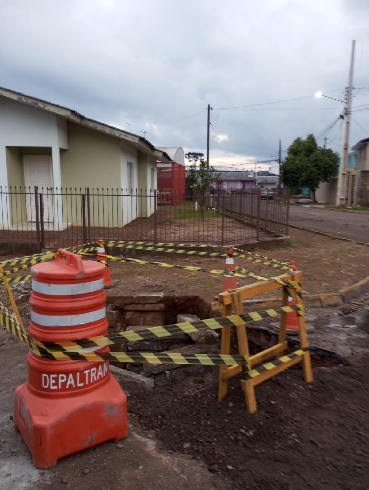 Trabalhos executados nas ruas Olímpio Carvalho Lima e Léo Clube, Bairro São José