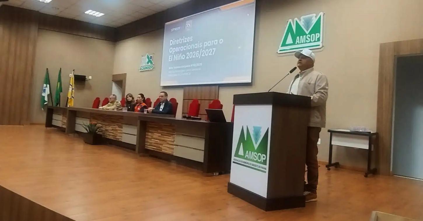 “Projeções são assustadoras”, afirma chefe Regional da Defesa Civil em reunião com prefeituras na Amsop