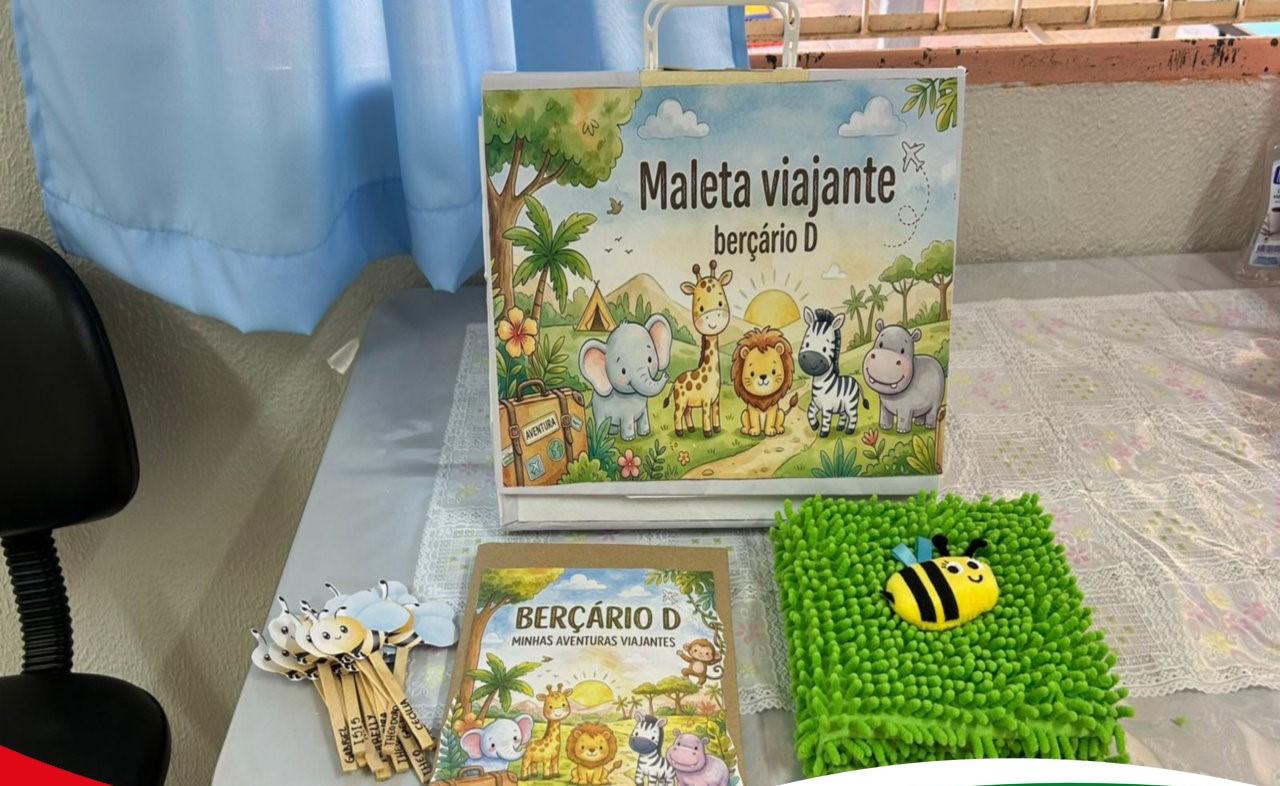 Projeto Maleta Viajante fortalece vínculos familiares e incentiva a leitura no CMEI Mafalda