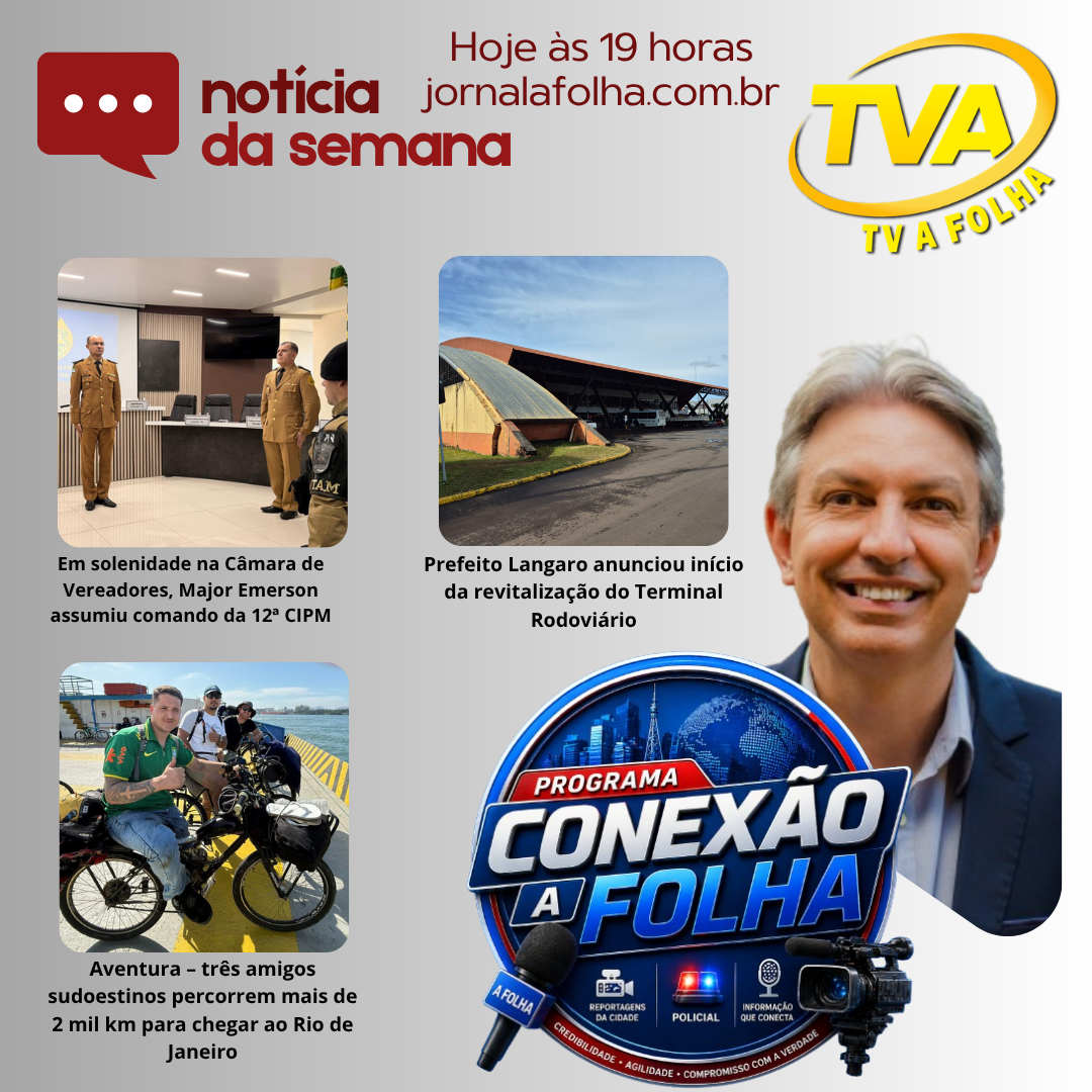 19h na sua TV A FOLHA