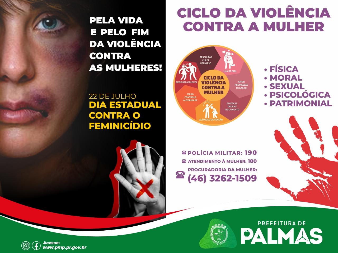 Conscientização pelo fim da violência contra a mulher será realizada neste sábado na Praça Senhor Bom Jesus