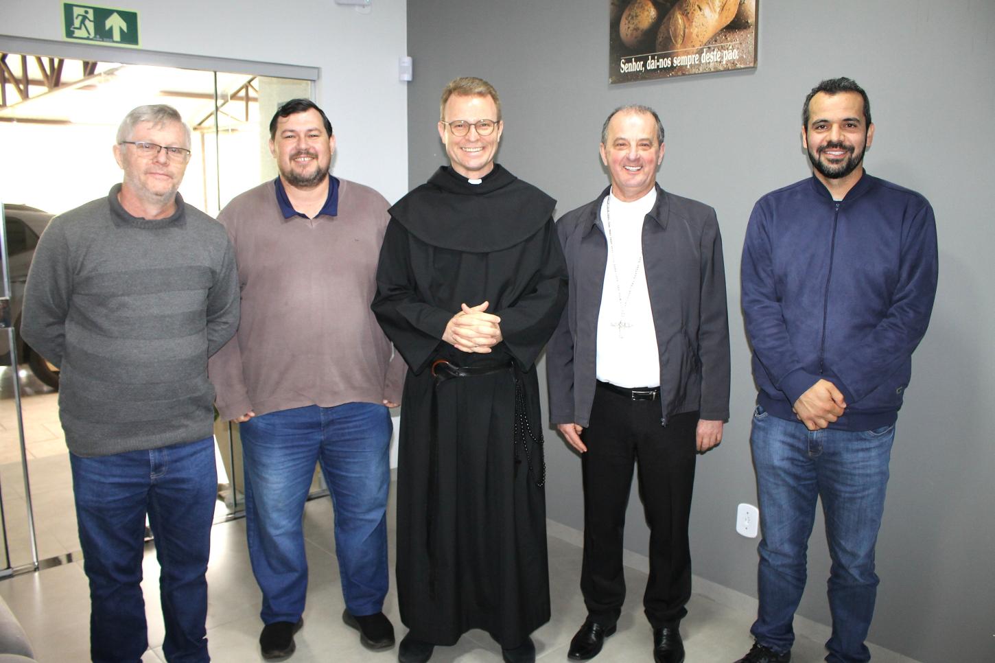 Dom Edgar recebe a visita canônica do Prior Geral da Ordem dos Agostinianos Descalços
