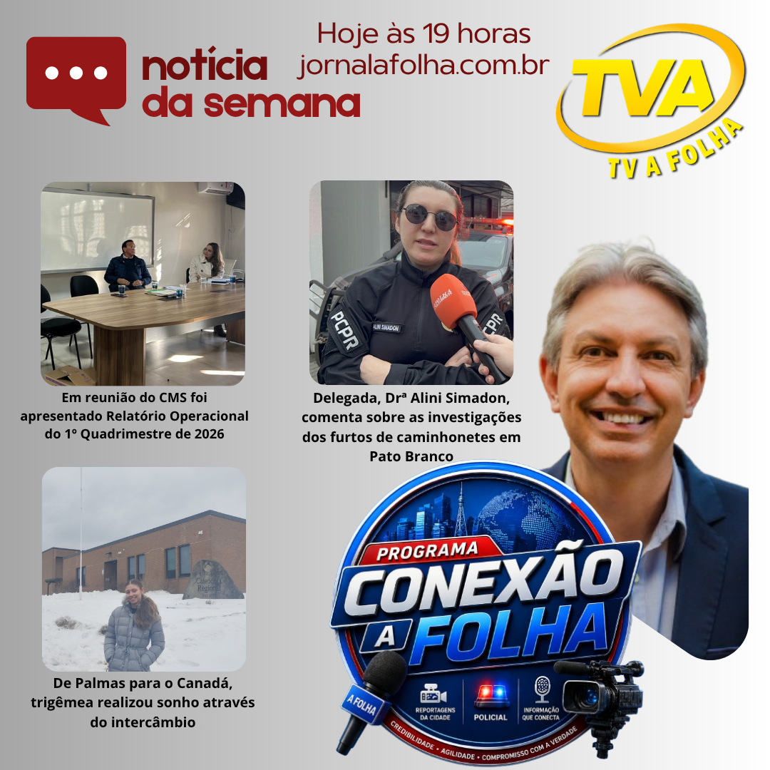 Hoje 19h na sua TV A FOLHA